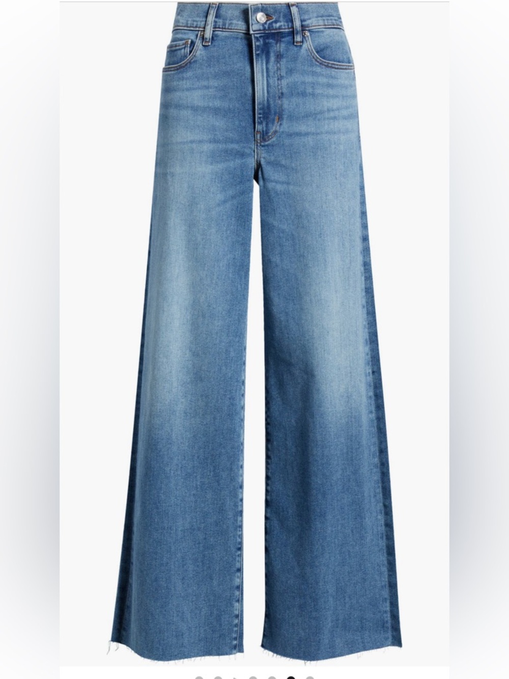 Frame Denim Women's Wide Leg Jeans in Light Blue Wash
